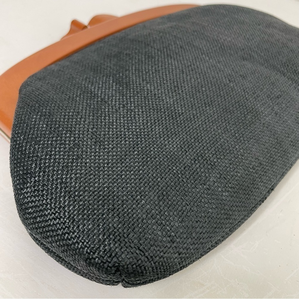 Vintage Mid-Century Modern MCM Minimalist Woven Clutch Purse Hong Kong - Picture 4 of 15